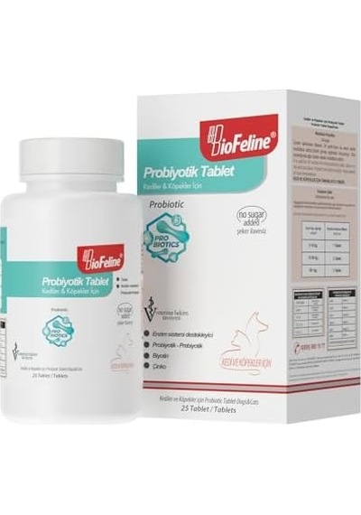 Biofeline Tablet Probiyotik Kedi Ve Köpek 25 Tablet