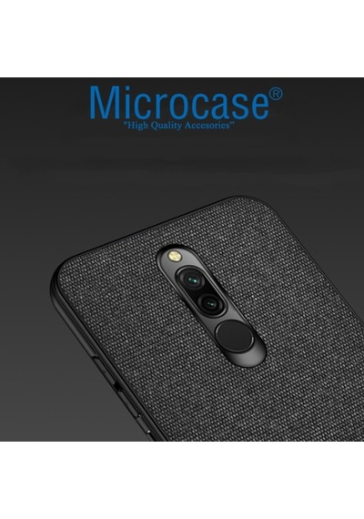 Microcase Xiaomi Redmi 8 Fabrik Serisi Kumas & Deri Desen Kilif 396571541