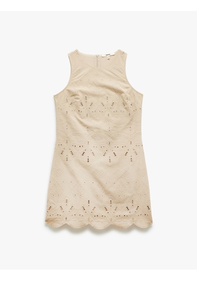 Koton Pamuklu Astarlı Fistolu Brodeli Kolsuz Mini Halter Yaka Elbise Vizon 5sak80183pw Vizon Koton Pamuklu Astarlı Fistolu Brodeli Kolsuz Mini Halter Yaka Elbise Vizon 5sak80183pw Vizon