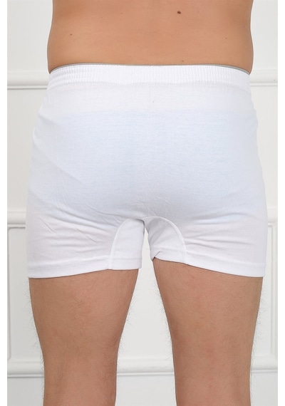 Akbeniz Erkek Penye Boxer 40040-Beyaz
