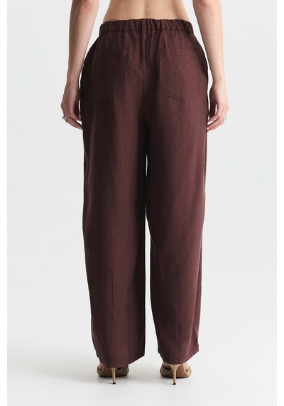 Antioch Pensli Barrel Pantolon Bordo