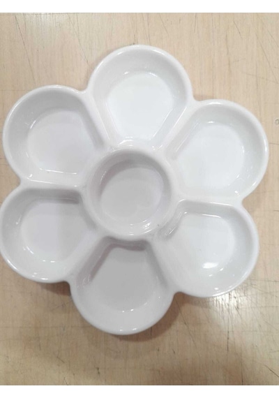 Papatya Çiçek Palet 15 Cm Sert Mika 7 Godeli