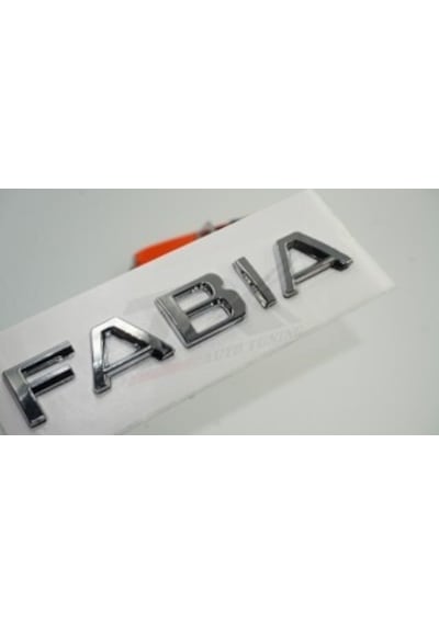 Skoda Fabia 2013 Yeni Nesil Bagaj Krom Abs 3M 3D Yazı Logo Amble