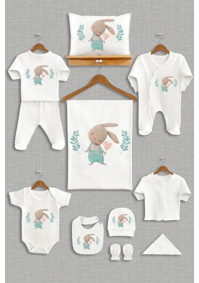 Bebeqon Unisex Organik Bebek 11'li Hastane Çıkışı Bbqn1357 Ekru