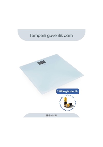 Sınbo Sbs-4451 Dijital Cam Baskül 180 Kg Kapasiteli, Lcd Ekranlı,
