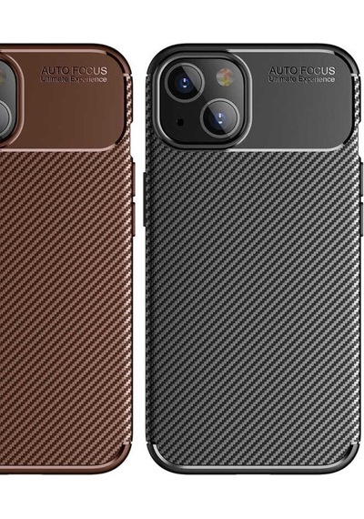 Apple Uyumlu iPhone 13 Mini Kılıf Karbon Silikon Case