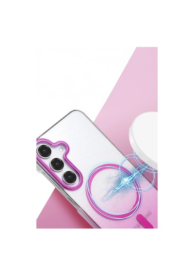 Samsung Galaxy S25 Glossy Magsafe Kapak - Mavi