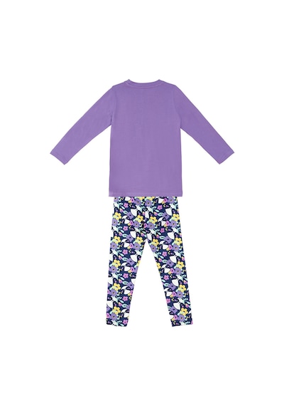 Denokids Tembel Hayvan Kız Çocuk Tunik Tayt Takım Çok Renkli