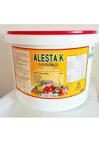 Alesta K (3.0.12+2 Mgo) (20 KG) -Nk-Potasyum Ağırlıklı Sıvı Gübre