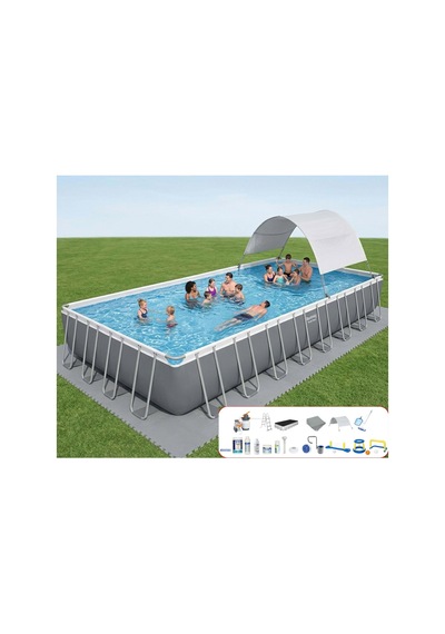 Bestway Gölgelikli Prefabrik Full Havuz Seti 956 Cm X 488 X 132 Cm Bw580 56623