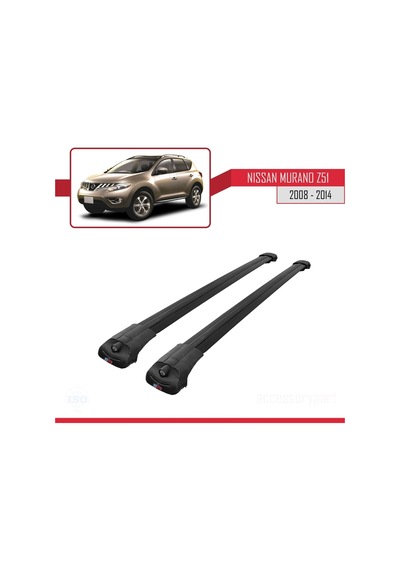 Nissan Murano Z51 2008-2014 Arası İle Uyumlu Ace-1 Ara Atkı Tavan Barı Siyah
