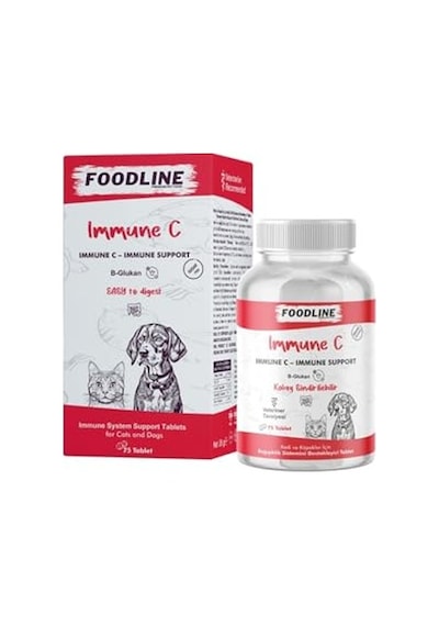 75 Tablet, Kedi Ve Köpekler İçin Immune +c