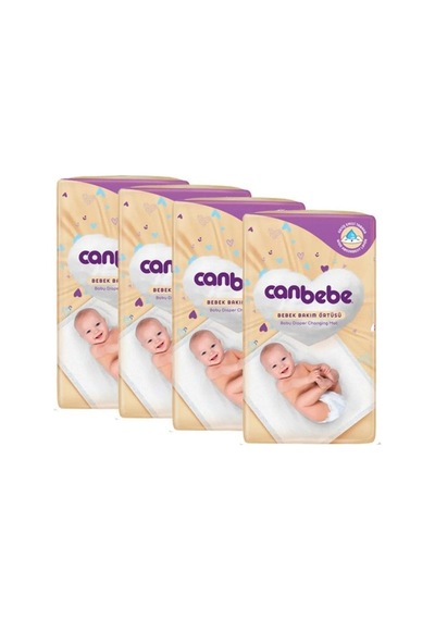 Canbebe Bebek Bakım Örtüsü 8'li - 4'lü Paket 32 Adet