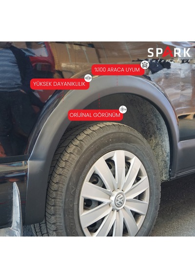 Volkswagen Transporter T6 2015-2020 Yıl Aralığı Uyumlu Uzun Şase Çift Sürgü Dodik Seti 11 Parça Siyah