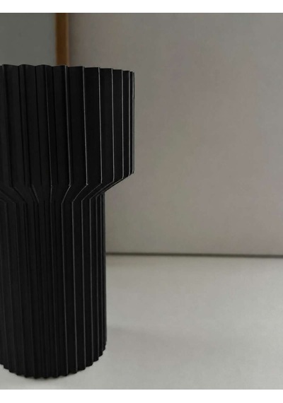 3d Baskı Modern Dekoratif Çiçek Vazosu - Minimal Silindir Tasarımlı Masaüstü Vazo, Ev Ve Ofis Dekoru Diğer