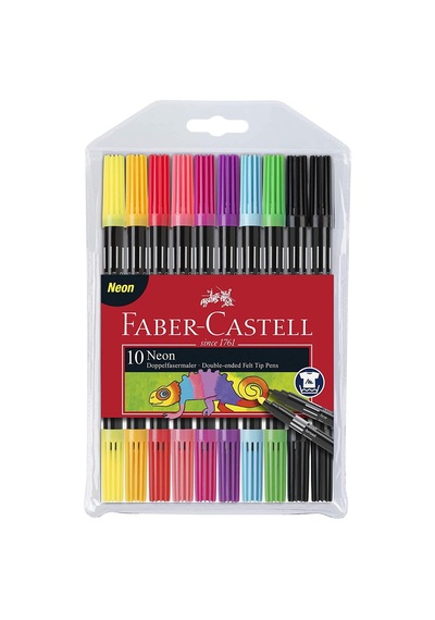 Faber-Castell Keçeli Boya Kalemi Neon Çift Taraflı