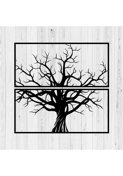 Metal Duvar Aksesuarı Yaşam Ağacı Metal Tablo