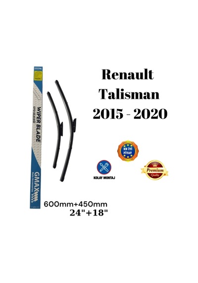 Renault Talisman 2015 2016 2017 2018 2019 2020 Uyumlu Ön Cam Silecek Süpürgesi Seti 600+450mm
