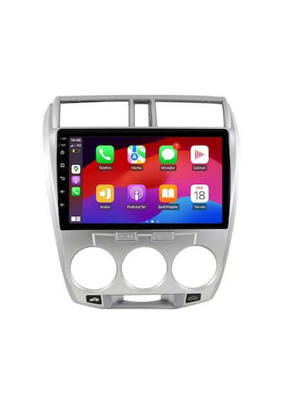 Honda City Manuel Klima Android Multimedya Sistemi 4-64 Cadence 2008-2013 9"