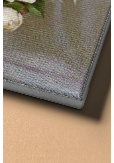 Webstyle Sayılarla Boyama Seti Kasnaklı Beyaz Güller 40 X 50 Cm
