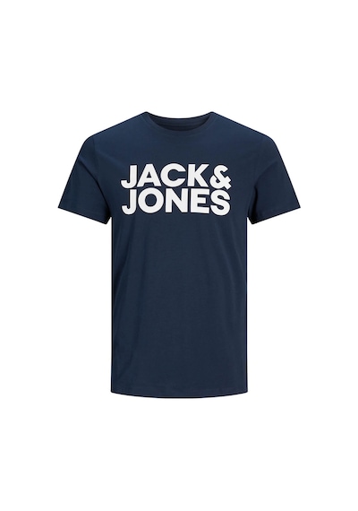 Jack & Jones Erkek T-shirt Lacivert 12151955 Jjecorp Logo Tee Ss O-neck Noos 24yw21000003 W2100057 Lacivert