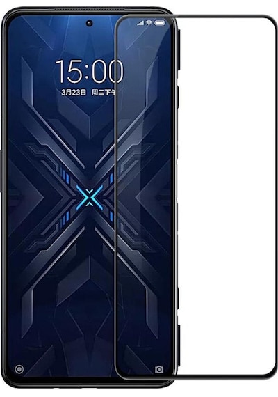 Microcase Xiaomi Black Shark 4S Tam Kaplayan Çerçeveli Cam -Siyah
