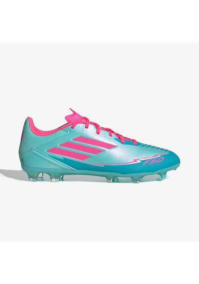 Adidas F50 League Messi Erkek Mavi Çim Saha Kramponu Ih0928 Mavi