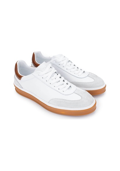 Tamer Tanca Erkek Hakiki Deri Beyaz Sneakers & Spor Ayakkabı 978 300 Erk Ayk Y25 Beyaz Beyaz