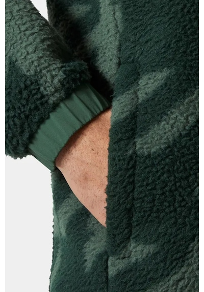 Helly Hansen Erkek Panorama Printed Pile Snap Mont YESIL