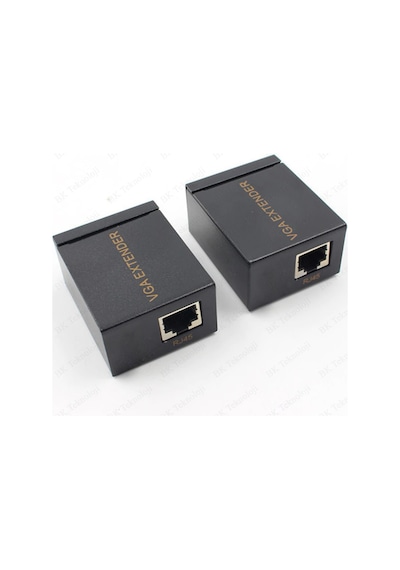 VGA Extender 60 Metre RJ45 Cat5e/Cat6 Ağ Kablosu VGA Uzatıcı