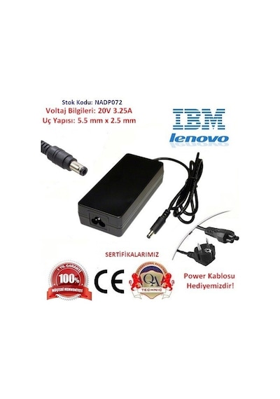 Ssi-Teknoloji Lenovo Uyumlu E46  Notebook Adaptör