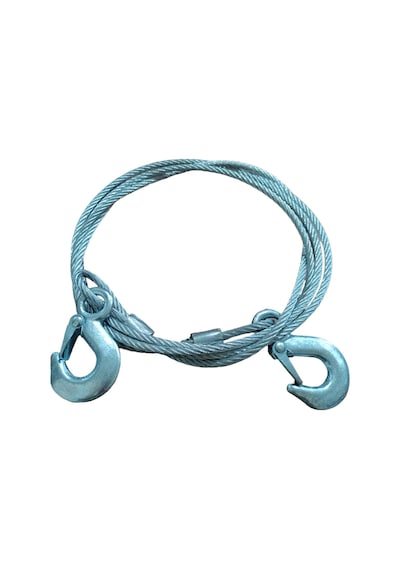 Karabinalı İzole Çelik Çekme Çeki Halatı 6 Mm 5 Ton 3 Metre
