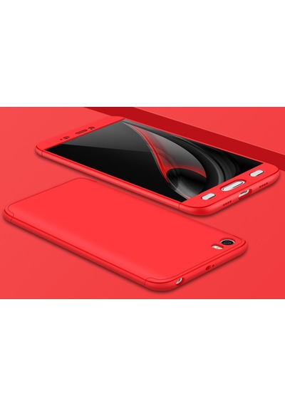 Xiaomi Mi 5S Kilif Zore Kamera Korumali 360 Tam Koruma Ays 235327887 - Renk Seçimi / Kirmizi+Siyah