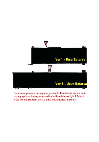 Lenovo Legion 5 81y6008btxz26 Batarya Pil Retro V2