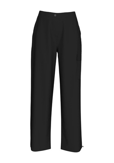 Calvin Klein Brushed Cotton Cargo Kadın Siyah Pantolon