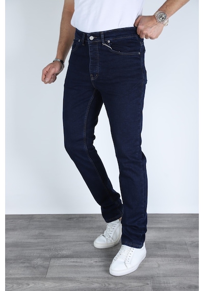 Myrab Denim Erkek Lacivert Regular Fit Rahat Kesim Denim Kot Pantolon - Esnek Likralı Jeans