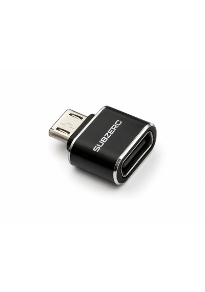Subzero Micro Usb Otg Adaptör Usb 3.1 Metal Dönüştürücü Siyah