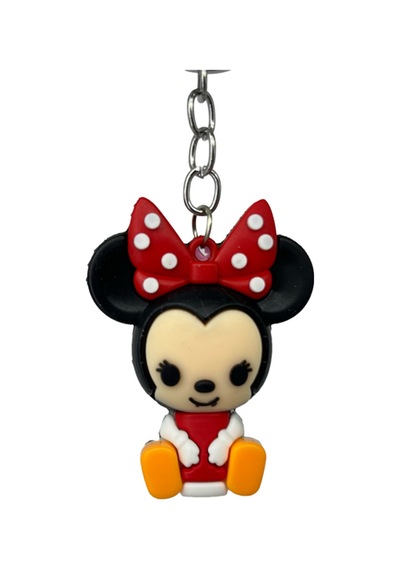 Silikon Mickey Mouse Anahtarlık / Çanta Süsü