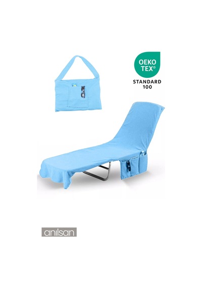 %100 Pamuk Şezlong Havlusu 60x180 Cm - Hızlı Kuruyan Plaj Ve Havuz Havlusu