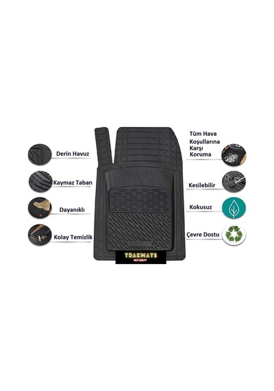 Trakmats Kyb38000 2013 Unıversal Oto Paspas Lüks Yeni Krom Suzuki Sx4 S-cross İle Uyumlu