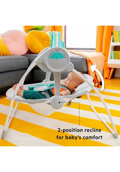 Bright Starts Bebek Salıncağı, Uyarlanabilir Hız, Kumaş Oyuncaklar, Müzik, Çıkarılabilir Oyuncak Bar
