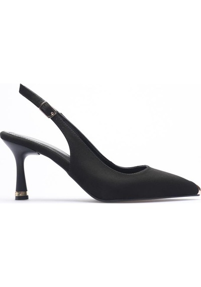 Esatsani Siyah Süet Arka Açık Sivri Burun Gold Burunluk Detaylı 9 Cm Topuk Sret Stiletto Kadın Ayakkabı Siyah Süet Esatsani Siyah Süet Arka Açık Sivri Burun Gold Burunluk Detaylı 9 Cm Topuk Sret Stiletto Kadın Ayakkabı Siyah Süet
