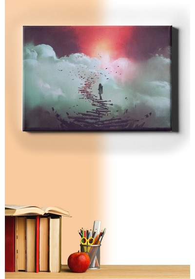 Webstyle Sayılarla Boyama Seti Kasnaklı Bulutlara Yolculuk 60 X 75 Cm