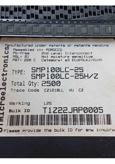Smp100lc-25 25a 400v Do214aa Smd Tristör Triyak Tristör 7 Adet