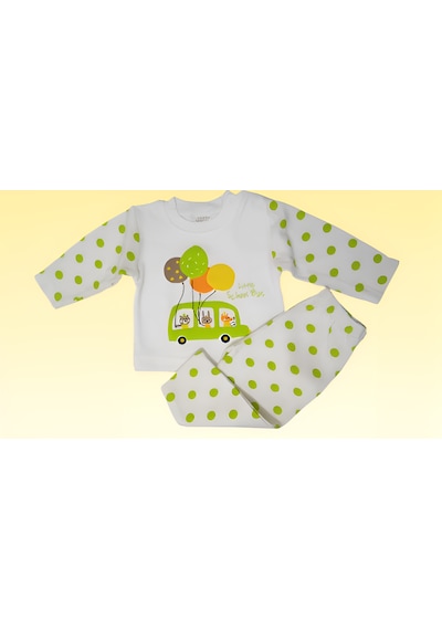 Love Minixx Bebek Kız -erkek % Pamuklu Pijama Takımı 3- 6 Yaş