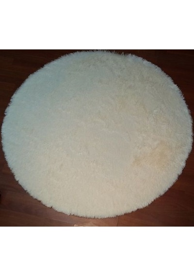 Doğuş Tavşan Tüyü Krem 140 x 140Cm Yuvarlak Halı