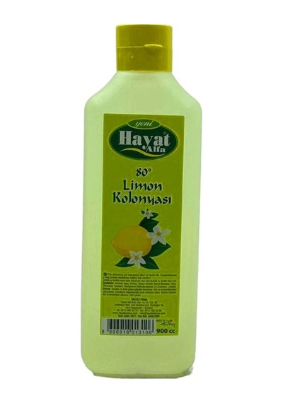 Delux Serisi Toplu Sipariş Günlük Kullanım Etkili Hijyen Limon Kolonyası - 900 Ml - 80 Derece
