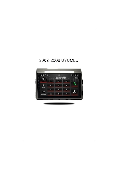 Snp Serisi Toyota Verso 2002 - 2008 Uyumlu 4-32gb Hafıza Multimedya Sistemi Ve Geri Görüş Kamerası 9"