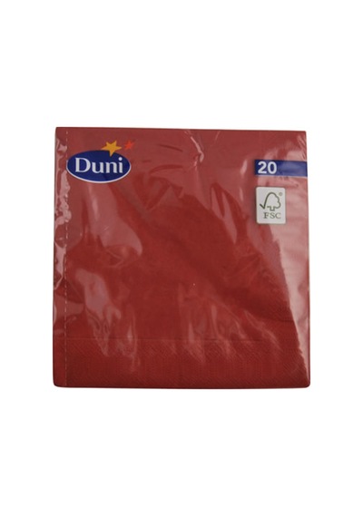 Duni 24x24 Düz Peçete 20'li Beyaz