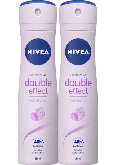 Nivea Double Effect Mor Düşler Kadın Sprey Deodorant 2 x 150 ML